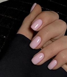 Milky Pink Nails, Kutek Disney, Milky Pink, Squoval Nails, Basic Nails, Casual Nails, Round Nails, Nails 2024, Oval Nails