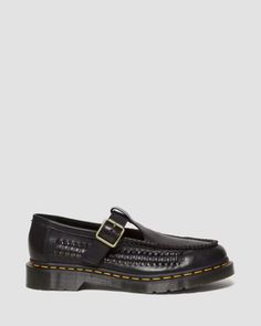 Adrian T-Bar Leather Mary Jane Shoes in Black | Dr. Martens Dr Martens Adrian, Mary Jane Shoes Black, Leather Mary Jane Shoes, Zapatos Mary Jane, Black Dr Martens, T Bar Shoes, Boots Chelsea, Patent Boots, Leather Mary Janes