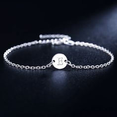 SPECIFICATIONSBrand Name: ALIZEROBracelets Type: Charm BraceletsMain Stone: noneOrigin: Mainland ChinaCertificate: noItem Weight: 7Metals Type: silverMetal Stamp: 925,SterlingGender: UnisexOccasion: partyFine or Fashion: FineStyle: Office/careerItem Type: BRACELETSCertificate Type: NGTCis_customized: NoMetal Stamp: 925,SterlingBrand Name: ALIZEROChoice: yessemi_Choice: yes 925 Sterling Silver 26 Letter Women Men Chain Bracelet Anklet Charm Wedding Personality Jewelry Lady Gift PartyMetal:silver .Stamped:925 .size: length about 20+4cm Minimalist Silver Charm Bracelet For Formal Occasions, Silver Minimalist Anklets For Gift, Silver Minimalist Anklets For Party, Silver Round Name Bracelet For Formal Occasions, Elegant Silver Name Bracelet With Adjustable Chain, Dainty Silver Charm Bracelet For Formal Occasions, Silver Party Anklets, Elegant Silver Anklets For Formal Occasions, Personalized Silver Anklets