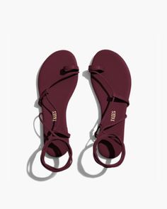 Jo in Port | Sandals | Women's Footwear Brown Toe Loop Lace-up Sandals For Vacation, Spring Leather Lace-up Sandals With Removable Insole, Adjustable Leather Lace-up Sandals With Toe Loop, Leather Toe Loop Lace-up Sandals For Beach, Brown Non-slip Open Toe Sport Sandals, Leather Conditioner, Microfiber Cloth, Womens Sandals, Dust Bag