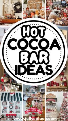 hot cocoa bar, hot cocoa bar ideas, hot cocoa bar station, hot cocoa bar decor,  diy hot cocoa bar, christmas hot cocoa bar Christmas Bar Decorations, Cocoa Bar Station, Hot Cocoa Bar Decor, Cocoa Bar Ideas, Hot Cocoa Bar Ideas, Cute Hot Cocoa, Christmas Hot Cocoa Bar, Hot Chocolate Bar Party