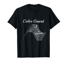 a black t - shirt with the words color guard on it