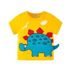 New Summer Dinosaurus T-Shirt Collection Perfect for kids who love Jurassic Park Perfect for active kids Perfect as birthday gifts High-Quality Cotton Note: The dimensions are manually measured and there could be slight errors. The actual product dimension shall prevail. Please allow a variance of 1 to 3 cm. ABOUT OUR BRAND Offering high-quality, modern clothing items for kids, items that capture the whimsy and playfulness of young ones, Pink & Blue Baby Shop brings together different designers Yellow Cartoon, Indoor Kids, T Shirt For Boys, Dinosaur Pattern, Cartoon Dinosaur, Dinosaur Kids, Cartoon T Shirts, Animal Tshirt, Dinosaur Print