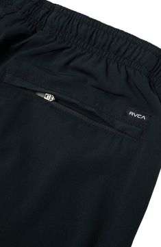 Stretchy, sweat-wicking fabric keeps up with you at any intensity in athletic shorts that block odors while they give you freedom of movement in any activity. 7 1/2" inseam; 24" leg opening; 11 1/2" front rise; 15 1/2" back rise (size Medium) Elastic waist Front welt pockets Moisture-wicking fabric engineered for dryness and comfort Antimicrobial fabric engineered to inhibit the growth of odor-causing germs 88% polyester, 12% elastane Machine wash, tumble dry Imported Functional Shorts With Elastic Waistband For Streetwear, Black Nylon Athletic Shorts With Elastic Waistband, Urban Black Activewear With Side Pockets, Black Nylon Activewear With Elastic Waistband, Black Sporty Athletic Shorts In Recycled Polyester, Sporty Black Athletic Shorts In Recycled Polyester, Black Recycled Polyester Workout Shorts, Workout Black Recycled Polyester Shorts, Go-dry Nylon Bottoms For Streetwear