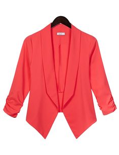 Lightweight Open Front Draped Tuxedo Blazer Jacket | LE3NO Tailored Spring Cardigan For Formal Occasions, Elegant Notch Lapel Cardigan For Spring, Tailored Spring Cardigan, Elegant Spring Cardigan With Notch Lapel, Spring Office Cardigan In Solid Color, Formal Open Front Blazer For Fall, Fall Formal Open Front Blazer, Asymmetrical Spring Office Blazer, Spring Office Asymmetrical Blazer