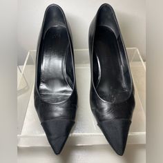 Buy Chanel Black Leather Pearl High Heel Sz41 Us 10 Made In Italia Good Condition The Logo Is Missing As Is The Pictures Shoes Buy, Pearl Leather, Chanel Black, Chanel Shoes, Buy Shoes, High Heel, Shoes Women Heels, Shoes Heels, High Heels