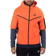 Please Note Small Tag Mark Pictured Please View Photos As This Is The Item You Will Be Receiving Elevate Your Casual Style With This Nike Sportswear Tech Fleece Hoodie In An Eye-Catching Orange, Blue And Black Color Scheme. Perfect For Men Who Want To Stay Warm And Stylish, This Full-Zip Hoodie Is Made With High-Quality Fleece Fabric That Provides Comfort And Durability. Featuring The Iconic Nike Logo, This Rare Piece Of Clothing Is A Must-Have For Fans Of The Brand. The Hoodie Is Designed With Tech Fleece Hoodie, Team Orange, Nike Sportswear Tech Fleece, Nike Tech Fleece, Nike Tech, Tech Fleece, Full Zip Hoodie, Stylish Sneakers, Nike Sportswear