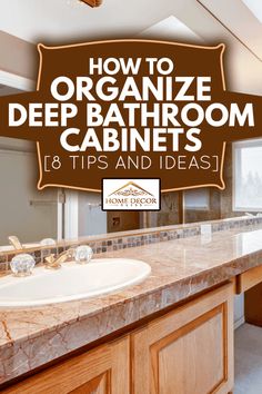 How To Organize Bathroom Cabinets, Red Granite Countertops, Bathroom Drawer Organization Ideas, Chic Bathroom Ideas, Large Bathroom Cabinets, Stylish Bathroom Ideas, Modern Bathroom Trends, Deep Drawer Organization, Organize Bathroom Countertop