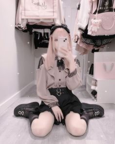 Stitching Shirt, Lolita Outfits, Style Upgrade, Ootd Outfit