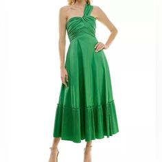 Nwt Ruched One-Shoulder Gown From Taylor. Perfect For A Formal Festive Wedding Or Event! Green One-shoulder Gown For Cocktail, Green One Shoulder Gown For Cocktail, Green One Shoulder Cocktail Gown, Spring Off-shoulder Evening Dress With Pleated Bodice, Spring One-shoulder Evening Dress With Fitted Bodice, Spring One-shoulder Gown With Fitted Bodice, Spring One-shoulder Bridesmaid Evening Dress, Spring One-shoulder Bridesmaid Dress, Green One-shoulder Gown For Spring