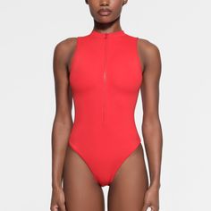 Same Day Or Next Business Day Delivery New Color: Ruby Size: Xs Brand: Skims One Piece Swimsuit Signature Swim Zip Front Sleeveless Sleeveless Nylon Bodysuit, Red Stretch Sleeveless Bodysuit, Red Sleeveless Stretch Bodysuit, Red Fitted Bodysuit For Sports, Red Fitted Sports Bodysuit, Fitted Red Bodysuit For Sports, Red Fitted Sporty Bodysuit, Red Sleeveless Lined Bodysuit, Red Sleeveless Lined Swimwear