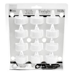 the twelve pieces of teeth are shown in this package, with white caps on each side