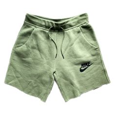 Green Nike Cut Off Shorts Nwot - No Flaws Raw Hem Drawstring Waist High Rise Size Xs Can Be Similarly Compared To - Nike Women’s Sportswear Jersey Shorts That Retail For $85 Preowned & Preloved Smoke Free Home Feel Free To Send Reasonable Offers, Bundle Items For A Larger Discount Or Ask Any Questions **I Do Not Own The Rights To Any Stock Photos Used In The Listings ** Green Casual Shorts For Loungewear, Green Cotton Leisure Shorts, Nike Green Sportswear Bottoms, Trendy Cotton Sports Shorts, Basic Sports Bottoms For Spring, Nike Lounge Shorts With Pockets, Nike Loungewear Shorts With Pockets, Nike Shorts With Pockets For Loungewear, Nike Shorts With Pockets In Solid Color