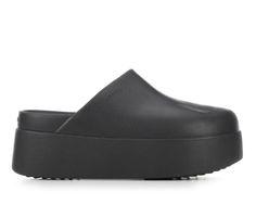 The Women's Crocs Dylan Platform Clog combines comfort with a touch of elevated style. Featuring a chunky platform sole and a sleek design, these clogs effortlessly enhance any casual look. Ideal for adding a trendy twist to your everyday wardrobe, they offer a perfect balance of comfort and chic simplicity. Lightweight and durable Croslite™ material, Non-marking outsole for traction and durability, Cushioned footbed for all-day comfort, Chunky 2\ platform sole for added height | Women's Crocs D Clogs And Mules, Platform Clogs, Elevated Style, Women's Crocs, Chunky Platform, Everyday Wardrobe, Mule Clogs, Sleek Design, Clogs