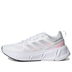 Adidas Shoes Running, Adidas White Sportswear Sneakers, Adidas Logo White Running Shoes For Light Sports, Adidas White Running Shoes For Jogging, White Adidas Running Shoes For Jogging, Adidas White Sportswear Running Shoes, Adidas White Running Sneakers, Adidas Sports Shoes, Sports Aesthetics