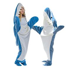 Gender:Men's,Women's; What's in the box:Leotard / Onesie; Types:Blanket,Kigurumi,Cosplay Costume; Holiday:Carnival,Christmas,Halloween; Style:Cute; Material:Flannel Toison; Age Group:Adults'; Characters:Shark; Pattern:Color Block; Listing Date:07/27/2023; Clothing Length:null; Bust:null; Shoulder Width:null Shark Sleeping Bag, Shark Blanket, Snuggle In Bed, Shark Costumes, Shark Gifts, Shark Themed, Shark Lover, Family Movie, Cozy Flannel