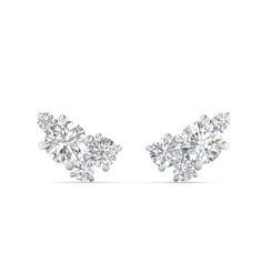 Timeless and elegant, these earrings are perfect for everyday fashion or for special events. This pair of diamond earrings features a cluster of round shaped diamonds, which will certainly make you sparkle wherever you go.  Round cut diamond of 2.20 Total Carat Weight with Clarity SI2 and Color G in a prong setting. Total Number of Stones:- 8 This 2 Ct. Diamond Cluster Stud Earring can also be availed with your liking of different other valuable metals. Free shipping within USA. Direct Manufacturing Prices. 30 Days Return Policy. Easy Lifetime Upgrade and Financing Available.  If you don’t find your desired jewelry, please don’t hesitate to contact our in-house designer to make your desired jewelry design. Schedule a one hour special appointment with our jewelry speci Luxury White Cluster Earrings With Brilliant Cut, Diamond White Platinum Cluster Earrings For Formal Occasions, Luxury White Cluster Earrings With Diamond Accents, Luxury White Diamond Cut Cluster Earrings, Formal Cluster Diamond Earrings With Brilliant Cut, White Diamond Cluster Earrings For Formal Events, White Diamond Cluster Earrings For Formal Occasions, Formal Cluster Earrings With Diamond Accents In Platinum, Classic Diamond Cluster Earrings For Formal Events