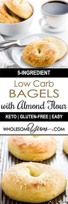 low carb bagels with almond flour keto gluten free easy