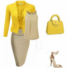 Beige Outfits For Women, Beige Outfits, Nice Style, 2016 Fashion, Business Outfits, White Blouse