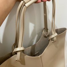 Brand New! Never Used Neiman Marcus Tote Bag! Big And Spacious. Pearly Beige Color. Matches Any Outfit! Elegant Large Satchel For Everyday, Elegant Large Square Shoulder Bag, Chic Large Everyday Satchel, Chic Large Shoulder Bag For Shopping, Large Beige Satchel Shoulder Bag, Chic Large Satchel For Everyday Use, Large Elegant Tote Satchel, Chic Large Bags For Daily Use, Chic Large Shoulder Bag For Daily Use