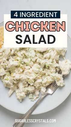 Whip up this 4-ingredient chicken salad in just minutes for a healthy chicken salad that’s both flavorful and nutritious. Chicken salad with mayo and mustard makes for the perfect combo for busy days or gatherings. Ideal for making chicken salad sliders or chicken salad lettuce wraps for a light meal!