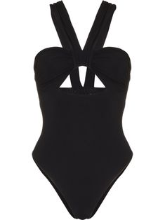 black stretch-design cut-out detailing twist detailing ruched detailing Be mindful to try on swimwear over your own garments. Chic Stretch Swimwear With Cutout, Elegant Stretch Cutout Swimwear, Chic Cutout Swimwear For Night Out, Elegant Pool Swimwear With Twist Front, Chic Twist Front Swimwear For Poolside, Elegant Summer Swimwear With Twist Front, Elegant Twist Front Swimwear For Summer, Halter Neck Swimsuit, Hi Fashion