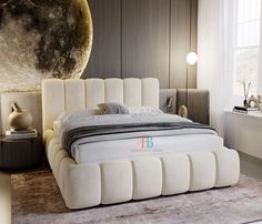 Bubble padded cream bed frame - Luxury Cushioned headboard Luxury Bed Frames, Lift Storage Bed, Handcrafted Bed, Double Bed With Storage, Bed Frame Sizes, Storage Bed Frame, Upholstered Storage Bed, Single Bed Frame, Cushion Headboard