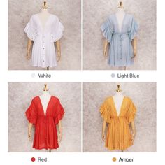 Brand Name:EDOLYNSAPattern Type:SolidStyle:Young StyleYoung Style:BohemianMaterial:PolyesterOrigin:CN(Origin)Age:Ages 18-35 Years OldFit:Fits larger than usual. Please check this store's sizing infoRelease Date:Spring 2021 Casual V-neck Festival Cover-up, Chic V-neck Beach Party Cover-up, V-neck Beachwear Cover-up For Day Out, Flowy V-neck Cover-up For Brunch, White Summer V-neck Dress For Beach, Chic V-neck Festival Cover-up, Flowy V-neck Summer Beach Dress, V-neck Summer Cover-up For Spring, Summer V-neck Beach Dress For Day Out