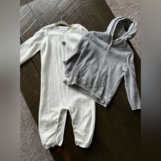 Never Worn. Size One And A Half To Two Years. White Long Sleeve Playwear Sets, White Winter Playwear For Babies, White Long Sleeve Playwear For Babies, The White Company, Sweater Set, Matching Sets, Onesies, Kids Shop, White