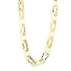 Toscana Italiana 18K Gold Plated Acqua Bagnata Paperclip Link Necklace - Perfect for layering, this gorgeous Toscana Italiana paperclip link necklace Link Necklace, Toscana, Paper Clip, Layering, 18k Gold, Gold Plate, On Sale, Plating, Gold