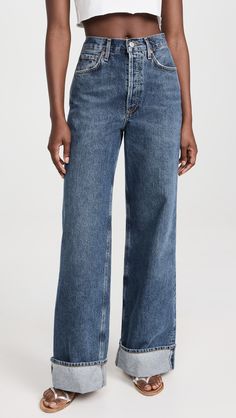 Fast Free Shipping & Free Returns on AGOLDE Dame High Rise Wide Leg Jeans at Shopbop. Shop new arrivals from AGOLDE at Shopbop.com Look Winter, Agolde Jeans, High Rise Wide Leg Jeans, Jeans Fabric, Denim Trends, New Wardrobe, Jean Outfits, Wide Leg Jeans, Stretch Denim