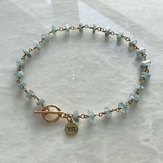 Gorgeous Natural Raw Aquamarine Crystal Gemstone Gold Bracelet. Handmade By Estrella And Luna Jewelry. Treat Yourself To This Beautiful Eye Catching Bracelet Or It Makes The Perfect Easy Gift For All Ages. Sizes: 6.5, 7, 7.5 Inches Gifts For Her Gifts For Women Gifts For Sisters Gifts For Mom Gifts For Daughter Gifts For Christmas Boho Bohemian Spiritual Jewelry Unique Simple Crystal Therapy Calm Yoga Yogi Meditation Calm Yoga, Luna Jewelry, Masculine Jewelry, Gifts For Sisters, Christmas Boho, Horn Bracelet, Gifts For Daughter, Raw Aquamarine, Handmade Crystal Jewelry