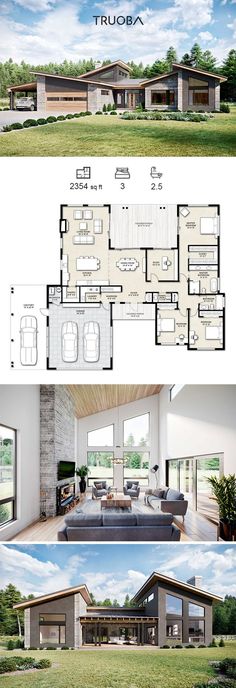 two story house plans with open floor plan