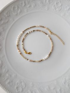 Mixed Bead and Mixed Pearl Bead Adjustable Necklace, Gold Seed Beaded Necklace, Dainty Layering Choker, Glass Seed Bead Jewelry - Etsy Minimalist Pearl Beaded Necklace, Delicate Pearl White Beaded Necklace, Delicate Pearl White Beaded Necklace With Round Beads, Elegant Beige Beaded Necklaces With Colorful Beads, Elegant Beige Beaded Necklace With Colorful Beads, Beige Necklace With Colorful Round Beads, Beige Beaded Necklace With Gold Round Beads, Beige Beaded Chain Necklace With Round Beads, Minimalist Pearl White Beaded Necklaces