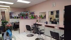 the salon is clean and ready for customers to use