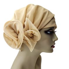 Womens Unique Turban Head Scarf- Custom Made And Hand Made. This Beige Colored Turbanista Is Absolutely Gorgeous, Different And Fabulous! A Must Have For The Bold And Confident Socialite Women, For Singers And Performers , For Those Who Love To Flaunt Their Fashion Styles Very Versatile For Any Occasion- From Everyday Wear To Fashionable Events. This Turbanista Can Be Worn In Many Different Ways, As Depicted In The Pictures Can Be Worn As A Full Or Partial Head Covering. Some Also Prefer To Add One Size Beige Bonnet, One Size Fits Most Beige Bonnet, Beige One Size Fits Most Bonnet, Beige Bonnet Cap, One Size Fits Most, Elegant Beach Headwrap, Elegant One Size Turban For Beach, Elegant One Size Beach Turban, Elegant One-size Beach Turban, Adjustable Beige Headscarf