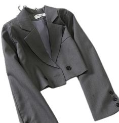 Fall Cropped Jacket With Suit Collar, Fall Single Breasted Cropped Jacket With Suit Collar, Fall Cropped Jacket With Single Breasted Suit Collar, Winter Office Cropped Jacket With Long Sleeves, Office Cropped Jacket With Long Sleeves For Winter, Black Cropped Jacket With Suit Collar For Fall, Winter Cropped Jacket With Suit Collar For Office, Winter Office Cropped Jacket With Suit Collar, Long Sleeve Cropped Jacket For Fall Office Wear