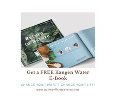 Get a Free Kangen Water Usage E-Book — Water Wellness Kangen Machine, Water Usage, Blood Cells, Water Quality, Water Filtration, Large Family