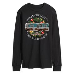 He will love showing off his holiday style with this Men's National Lampoon's Christmas Vacation Merry Christmas Long Sleeve Graphic Tee. FEATURES Crewneck Long sleeveFABRIC & CARE Solid Colors: Cotton; Heather Colors: Cotton, Polyester Machine wash Imported Color: Black. Gender: male. Age Group: adult. National Lampoon's Christmas Vacation, Griswold Christmas, National Lampoons Christmas, Lampoons Christmas, National Lampoons Christmas Vacation, Long Sleeve Graphic Tee, Lampoon's Christmas Vacation, National Lampoons, Holiday Style