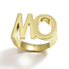 This personalized ring will be handmade with your desired name. Wherever you go, wear your beautiful 24k gold plated custom ring with your loved one name or even your own.  #jonjonjewel #initialring #signetring Modern Gold Initial Ring For Anniversary, Modern Personalized Initial Ring In Yellow Gold, Modern Personalized Yellow Gold Initial Ring, Modern Gold Ring With Initials, Modern Gold Rings With Initials, Customizable Gold Initial Ring, Gold Modern Engraved Ring With Initials, Gold Modern Initial Ring As Gift, Modern Gold Initial Ring For Gift