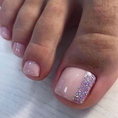 Pedicure Glitter, Classic Nail Designs, Gel Toes