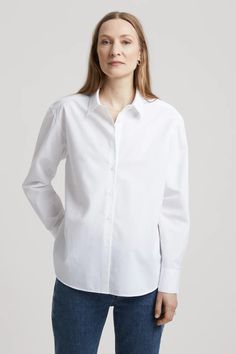 White Shirts Women, The Shirt, Cotton Poplin, White Shirt, Porter, Organic Cotton, Weaving, White