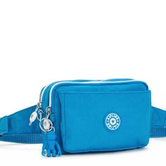 Kipling Abanu Multi Convertible Crossbody Bag In Eager Blue Item# Ki3795 Abanu Multi Makes Our Convertible Dreams Come True! It Converts From A Crossbody To A Waist Pack In A Matter Of Seconds. Remove The Crossbody Strap And Unzip The Waist Pack Straps From The Back And Clip It Around Your Waist. It's The Perfect Travel Companion And Can Hold Your Phone, A Small Change Pouch, And Few More Essentials. 60% Nylon, 40% Recycled Nylon Dimensions: 7.5"L X 5"H X 3.25"D Weight: 0.62 Lbs Volume: 2l Two M Blue Shoulder Bag For Mobile Phone On-the-go, Functional Blue Bag With Adjustable Strap, Functional Blue Bags With Detachable Strap, Functional Blue Crossbody Shoulder Bag, Blue Multifunctional Shoulder Bag For Everyday Use, Blue Multifunctional Shoulder Bag For Travel, Blue Pouch Belt Bag With Cell Phone Pocket, Multifunctional Blue Shoulder Bag For Travel, Blue Belt Bag With Cell Phone Pocket