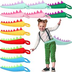 PRICES MAY VARY. Large Quantity: with 12 dragon tails included, each package comes vacuum packed, ensuring that they remain in good condition until they're ready for use; With 6 different colors, your little one can share with friends and family and switch different color tails to keep things fresh and exciting With Elastic Strap: featuring an elastic strap, the dragon costume can fit people of more waist sizes; The dragon tails are soft and long lasting, and the elastic strap ensures fit, makin Dinosaur Tails For Kids, Dragon Tales Birthday Party, Dragon Bday Party, Dinosaur Birthday Party 5, Dino Four Birthday Party, Three Rex Birthday Party Girl, Toddler Dinosaur Birthday Party, Dragon Birthday Party Ideas, Dinosaur 3rd Birthday Party