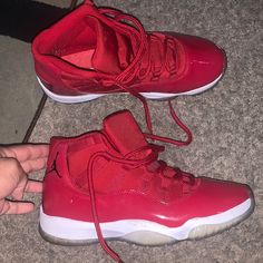 Just Bought Them Off Of Poshmark , Looking To Resell. I Never Wore Them So They Are Still In Good Condition From When I First Received Them. Condition 8/10 Red Jordan Shoes With Air Cushioning And Round Toe, Red Synthetic Basketball Shoes With Air Cushioning, Red High-top Jordan Shoes With Air Cushioning, Casual Red Jordan Shoes With Air Cushioning, Red High-top Basketball Shoes With Air Cushioning, Shoes Jordan, Jordan Red, Jordans For Men, Jordan Shoes