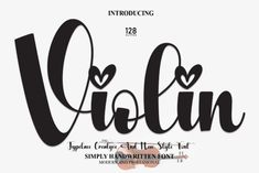 the font used in this project is called violin