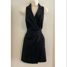 Nwot Anthropologie Leifsdottir Wrap Dress. Sz 6 Measurements: 18” Bust, 15” Waist And 32.5” Length Chic Lined Sleeveless Dress For Work, Fitted Sleeveless Dress For Semi-formal Spring Events, Size 6 Dress, Anthropologie Dresses, Wrap Dress, Anthropologie, Size 6, Womens Dresses, Dresses