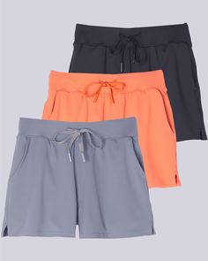 5 Pack High Waisted Athletic Shorts for Women: Perfect for workouts, yoga, running, and gym sessions, these shorts are designed with a 3-inch inseam and a quick-dry underneath, ensuring comfort and performance. Available in trendy colors like yellow, black, white, and gray. Ultimate Tummy Control and Comfort: These women's shorts feature an elastic waist and high-waisted design for excellent tummy control and a flattering fit. Made from lightweight, stretchy spandex, they are ideal for casual sp Workouts Yoga, Athletic Workout, Boys Bottoms, Athlete Workout, Shorts For Women, Women's Shorts, Active Women, Mens Activewear, Casual Summer Outfits