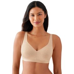 PRICES MAY VARY. Wire free side support bra Full coverage seamless lace cups Hidden sling in cups designed to provide side support Soft cups and back lining for comfort Close-set back adjustable straps prevent slipping Hipster Skirt, Garter Belt Lingerie, Convertible Bra, Support Bra, Inside Job, Lounge Lingerie, Color Sand, Wireless Bra, Support Bras