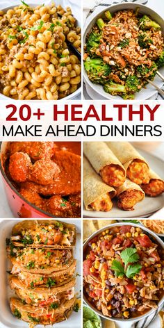 20 healthy make ahead meals that are ready in minutes